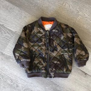 Zara baby boy camo jacket 12/18m